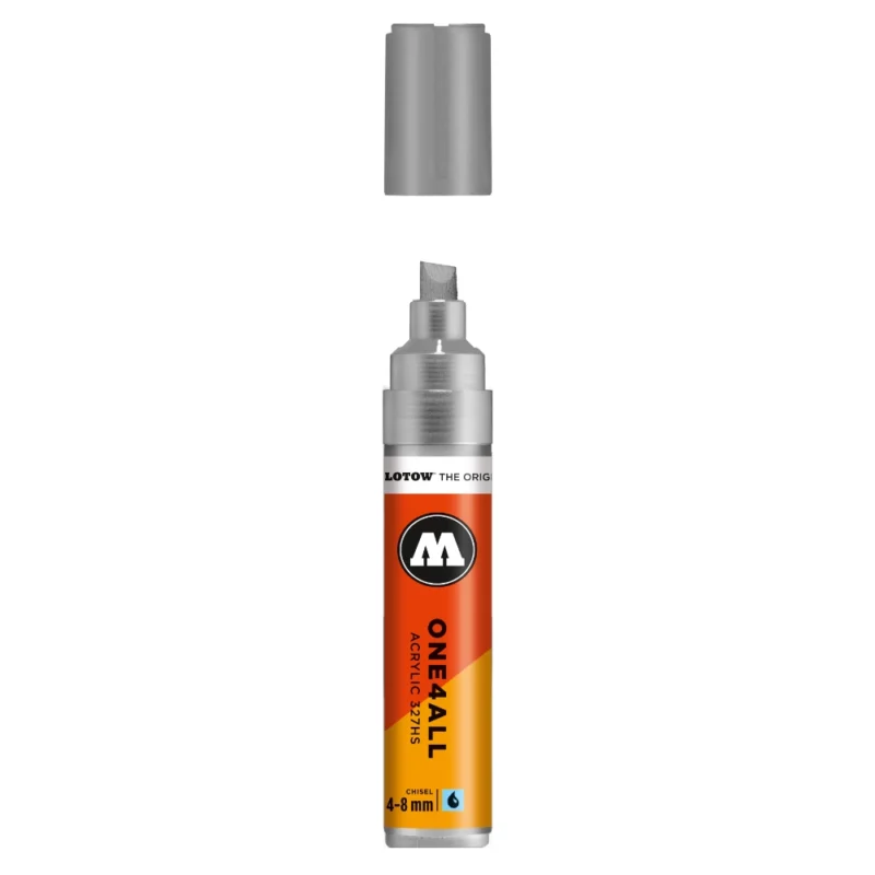 Molotow ONE4ALL 327HS Verfstift Zilver - Acrylmarker 4-8 mm