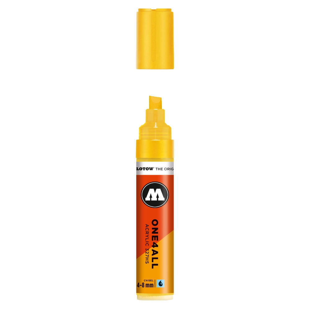 Molotow ONE4ALL 327HS Verfstift Zink Geel - Acrylmarker 4-8 mm
