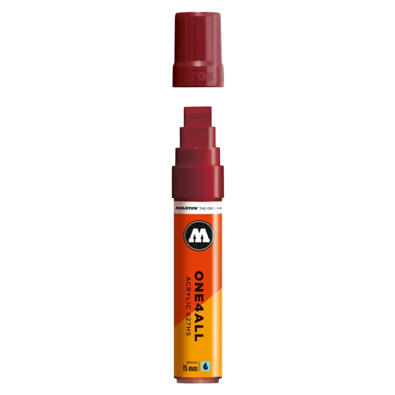 Molotow ONE4ALL 627HS Verfstift Bordeaux Rood - Acrylmarker 15 mm