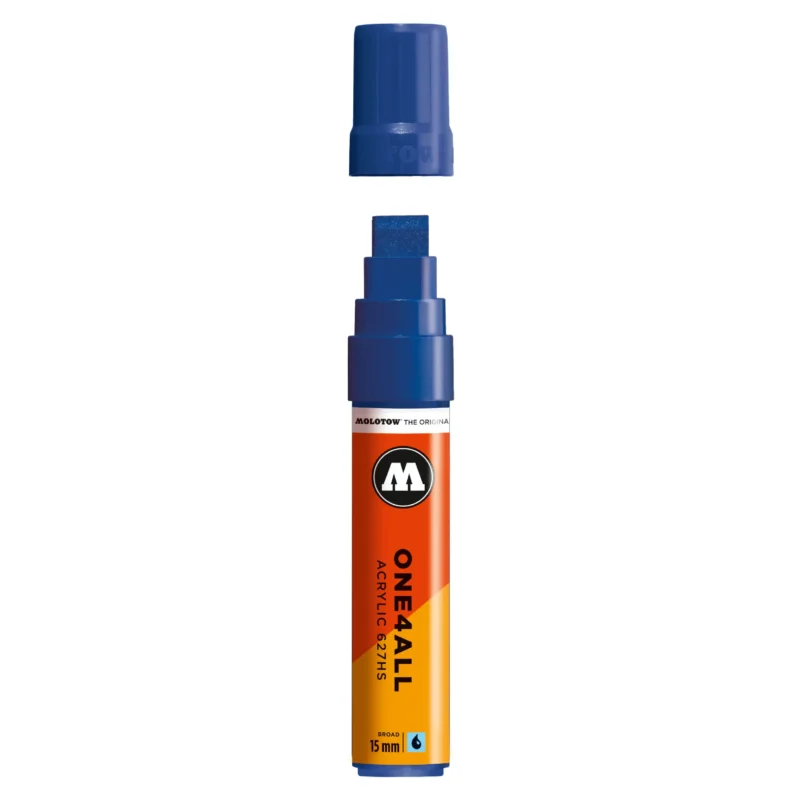 Molotow ONE4ALL 627HS Verfstift Echt Blauw - Acrylmarker 15 mm