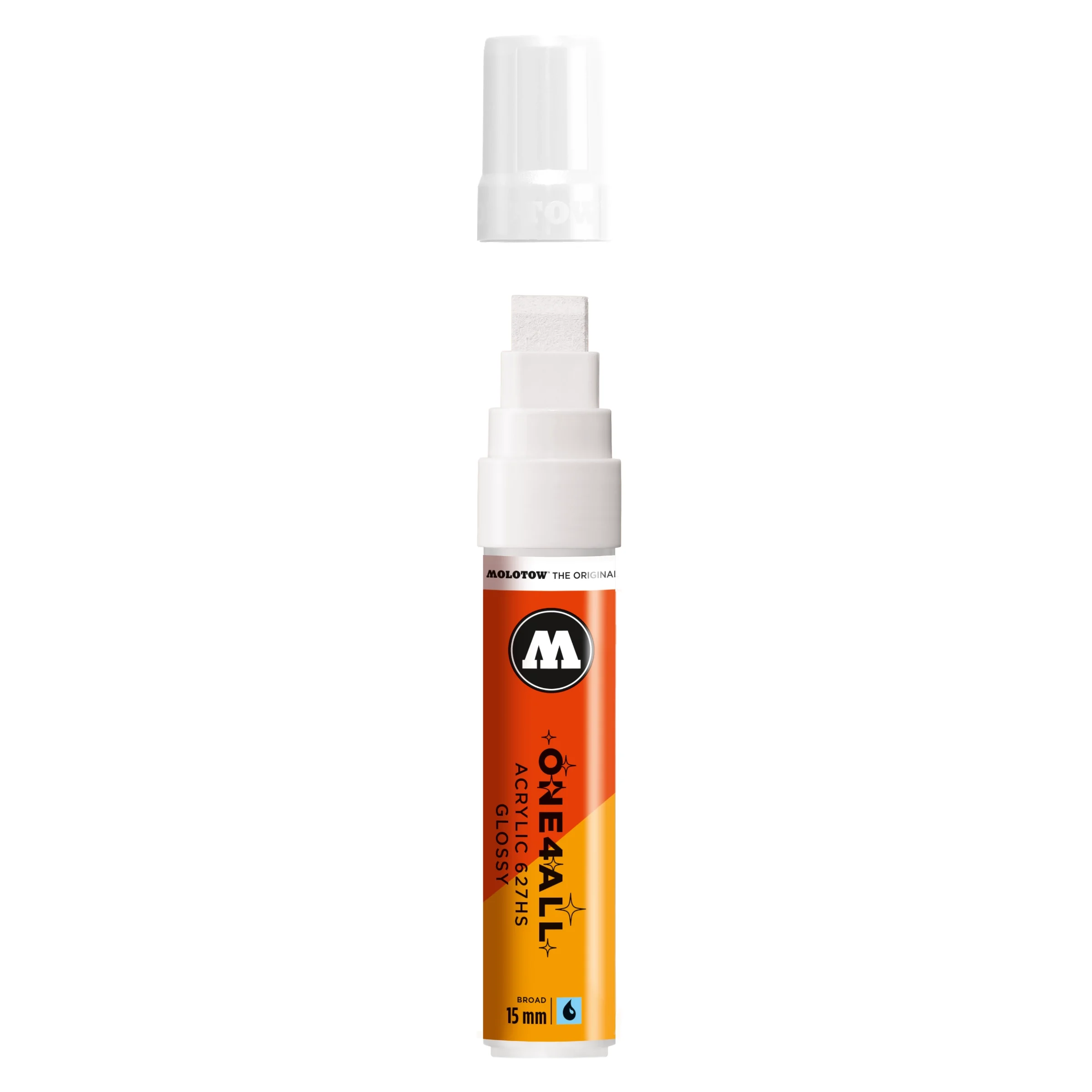 Molotow ONE4ALL 627HS Verfstift Glanzend Wit - Acrylmarker 15 mm