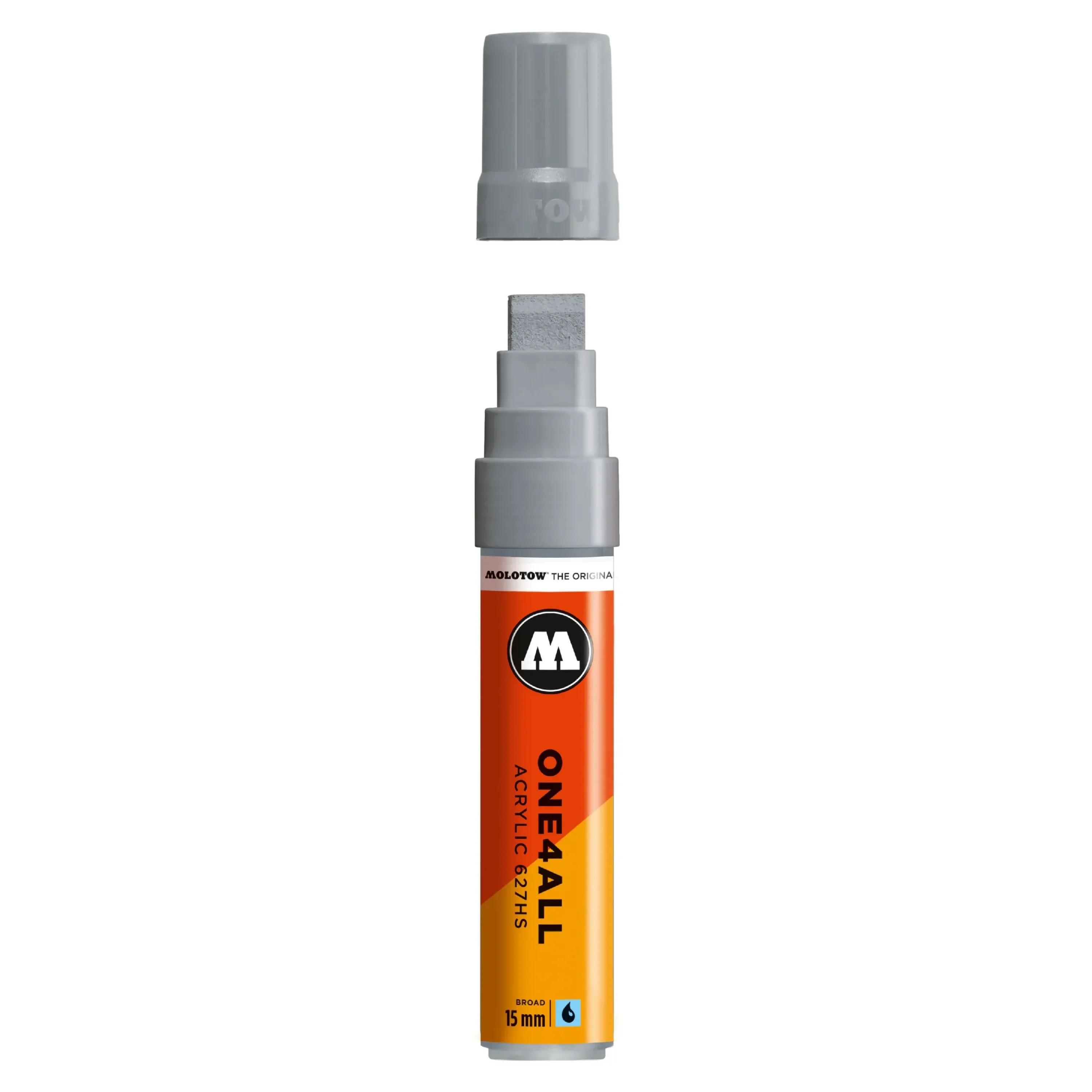 Molotow ONE4ALL 627HS Verfstift Koel Grijs Pastel - Acrylmarker 15 mm