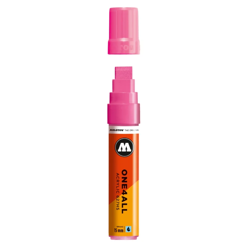 Molotow ONE4ALL 627HS Verfstift Neon Roze - Acrylmarker 15 mm