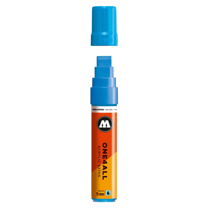 Molotow ONE4ALL 627HS Verfstift Schock Blauw Midden - Acrylmarker 15 mm