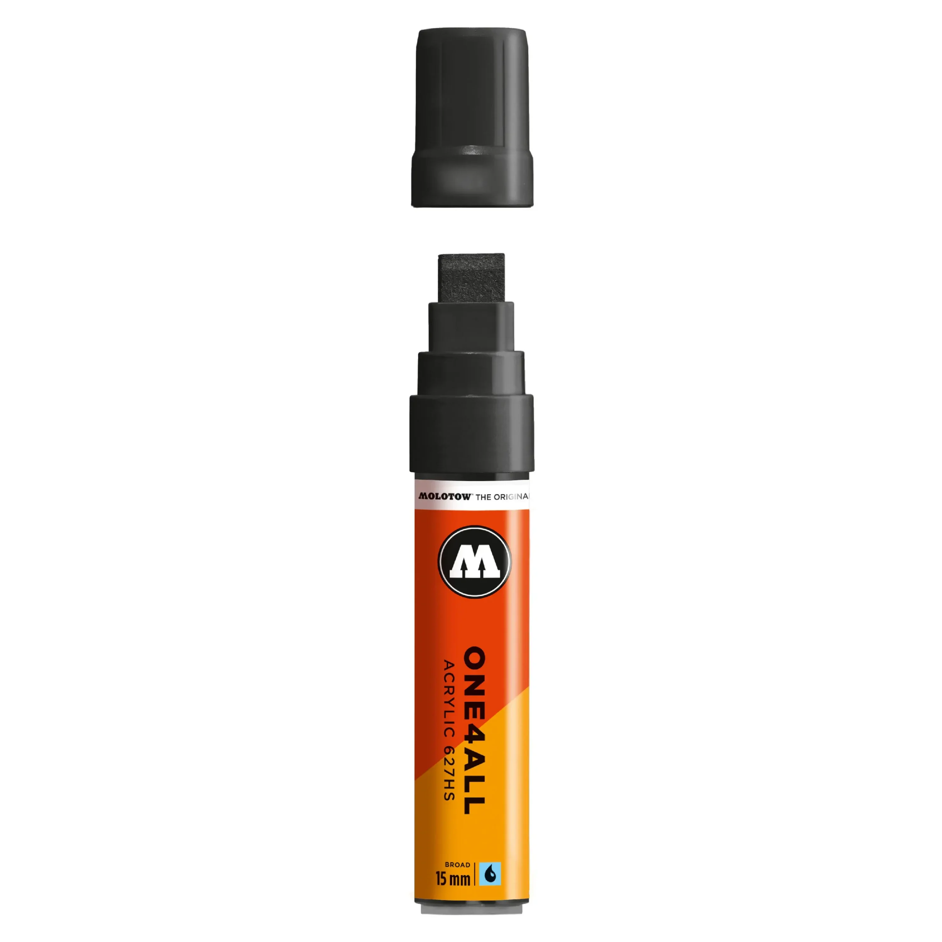 Molotow ONE4ALL 627HS Verfstift Signaal Zwart - Acrylmarker 15 mm