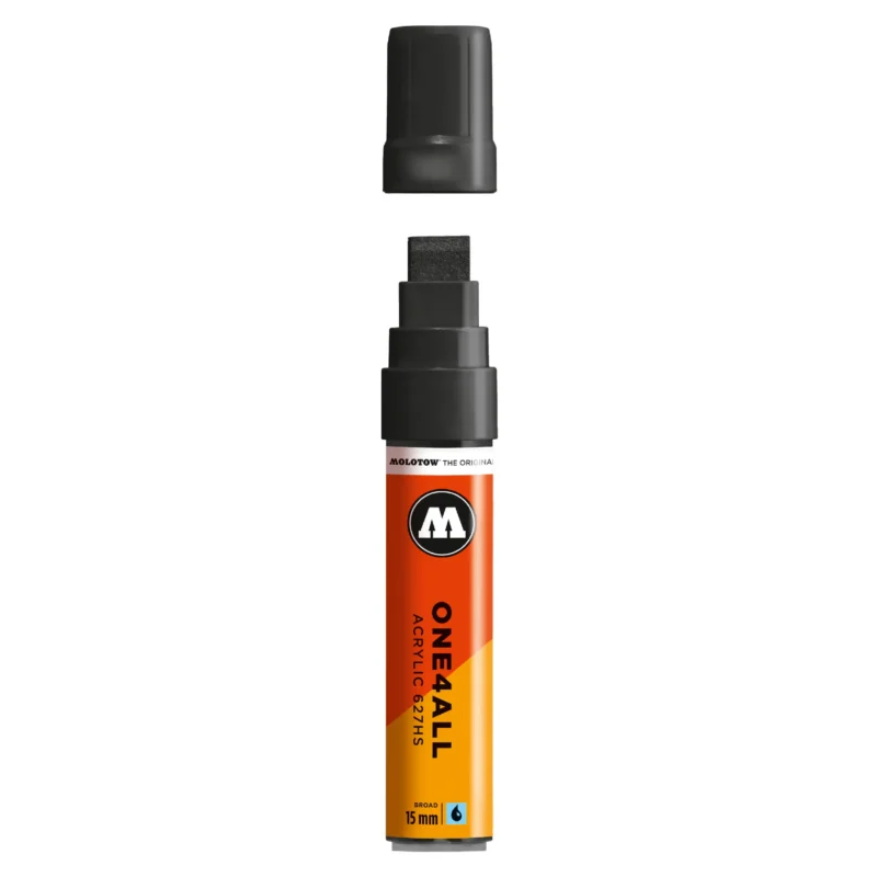 Molotow ONE4ALL 627HS Verfstift Signaal Zwart - Acrylmarker 15 mm