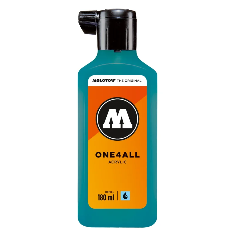 Molotow ONE4ALL Acryl Navulinkt Aqua Blauw - 180 ml