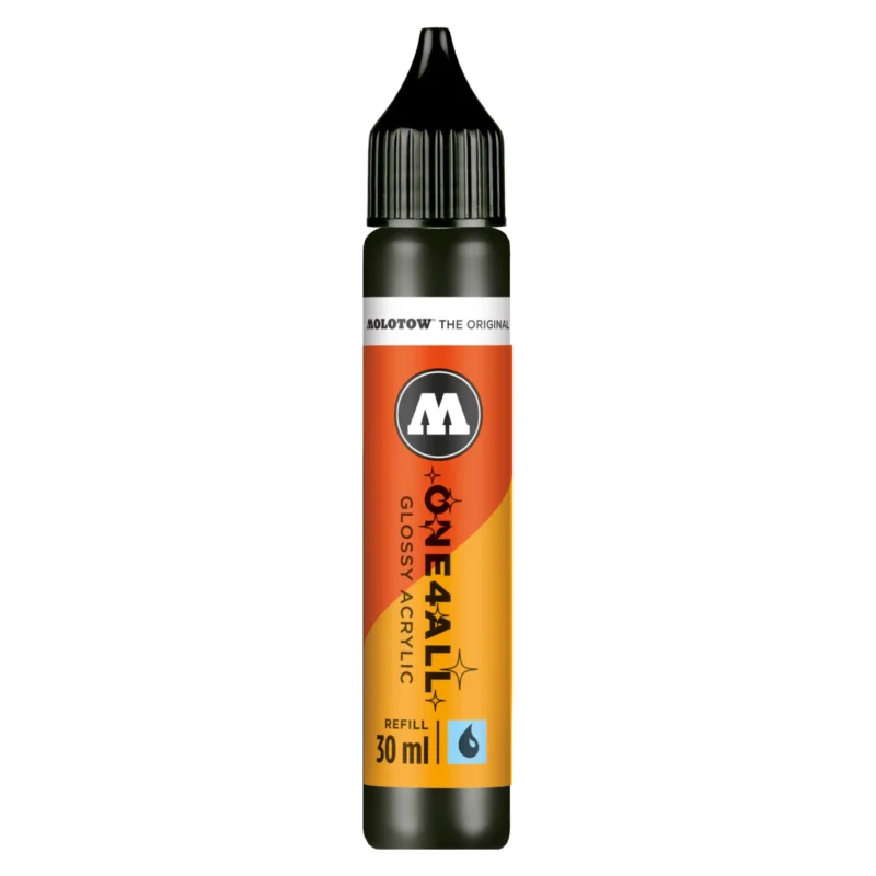 Molotow ONE4ALL Acryl Navulinkt Glanzend Zwart - 30 ml