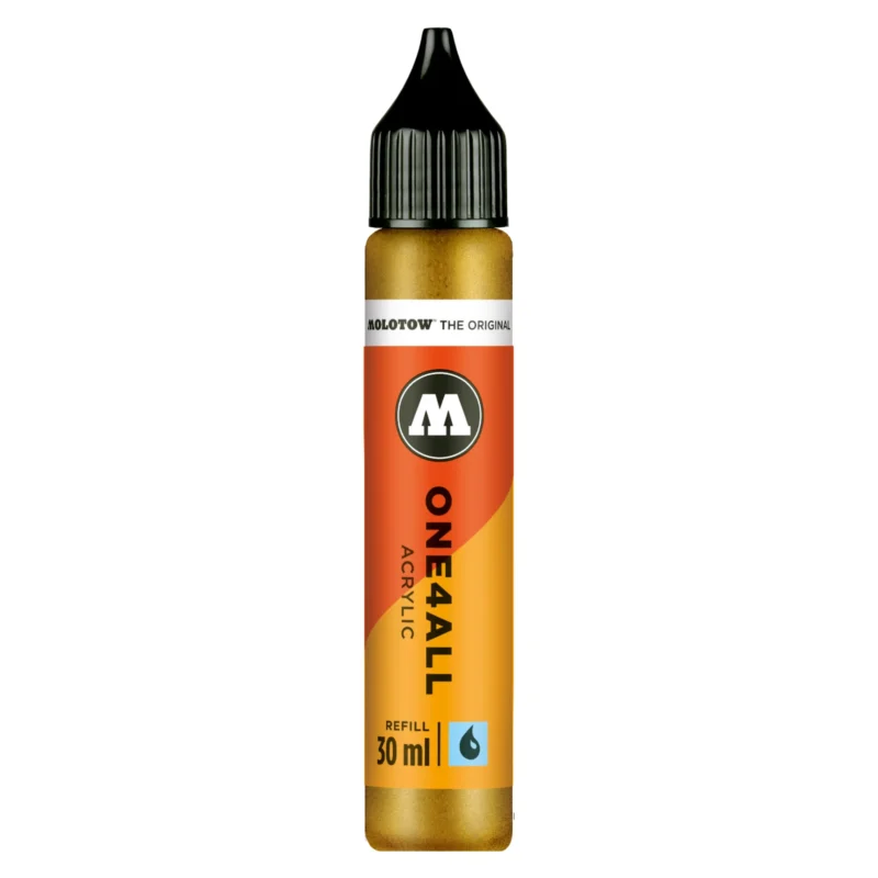 Molotow ONE4ALL Acryl Navulinkt Metallic Gold - 30 ml
