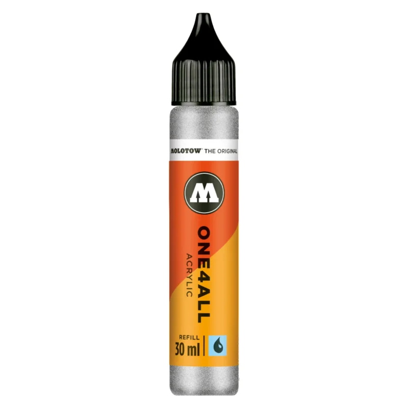 Molotow ONE4ALL Acryl Navulinkt Metallic Silver - 30 ml