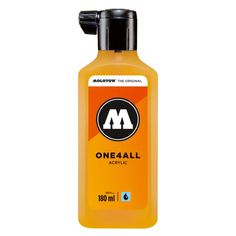 Molotow ONE4ALL Acryl Navulinkt Mosterd Geel - 180 ml