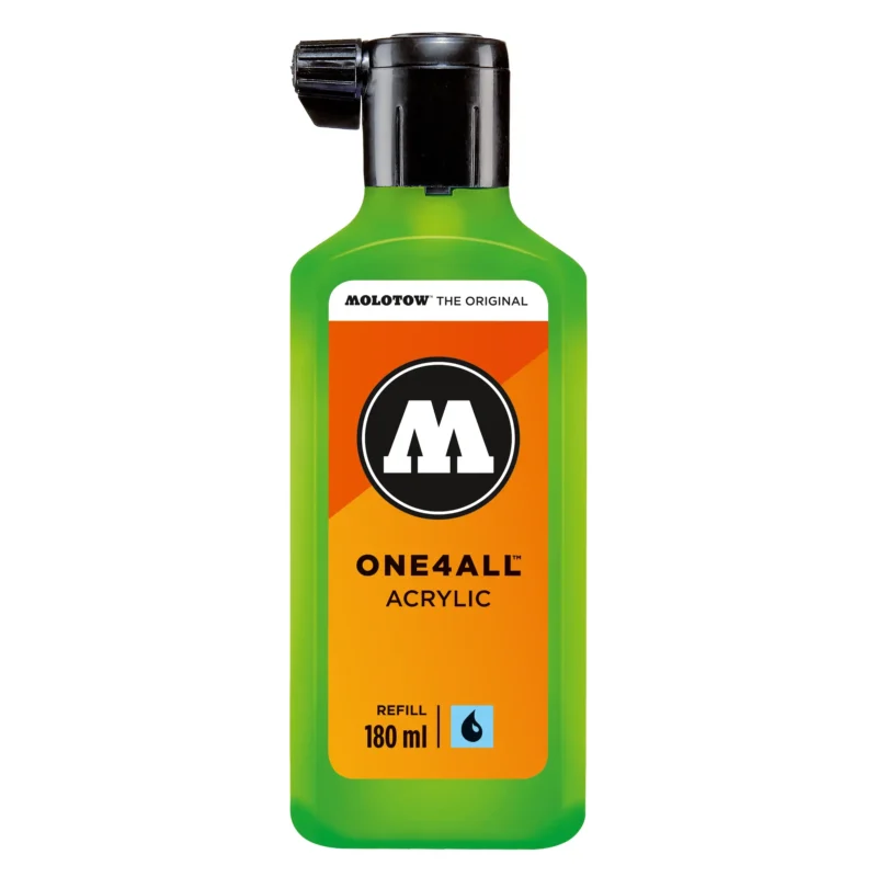 Molotow ONE4ALL Acryl Navulinkt Neon Groen Fluo - 180 ml