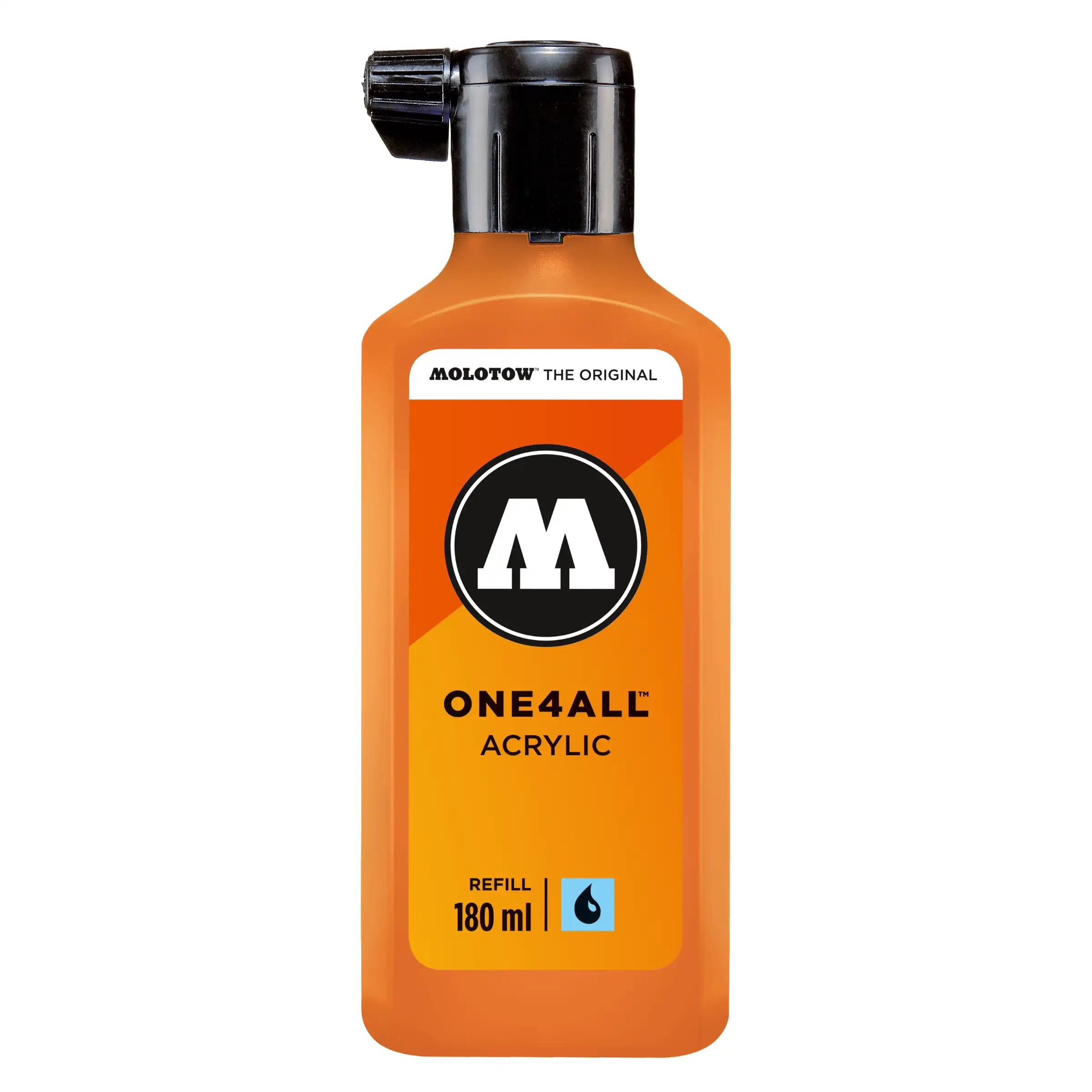 Molotow ONE4ALL Acryl Navulinkt Neon Oranje Fluo - 180 ml