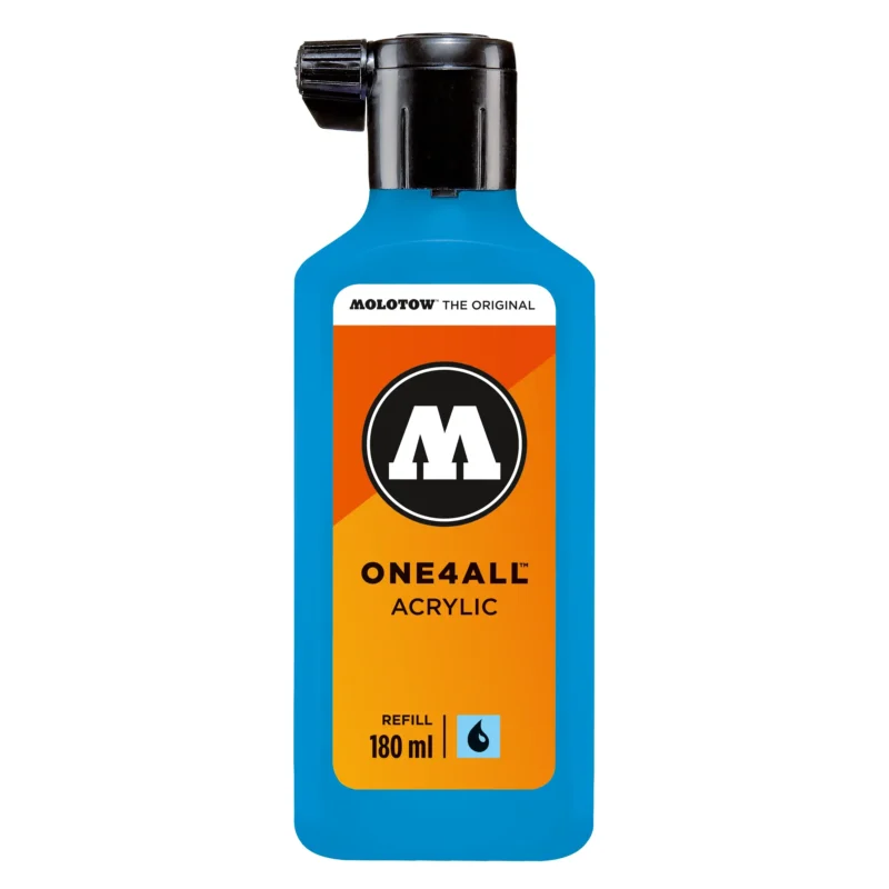 Molotow ONE4ALL Acryl Navulinkt Schock Blauw - 180 ml