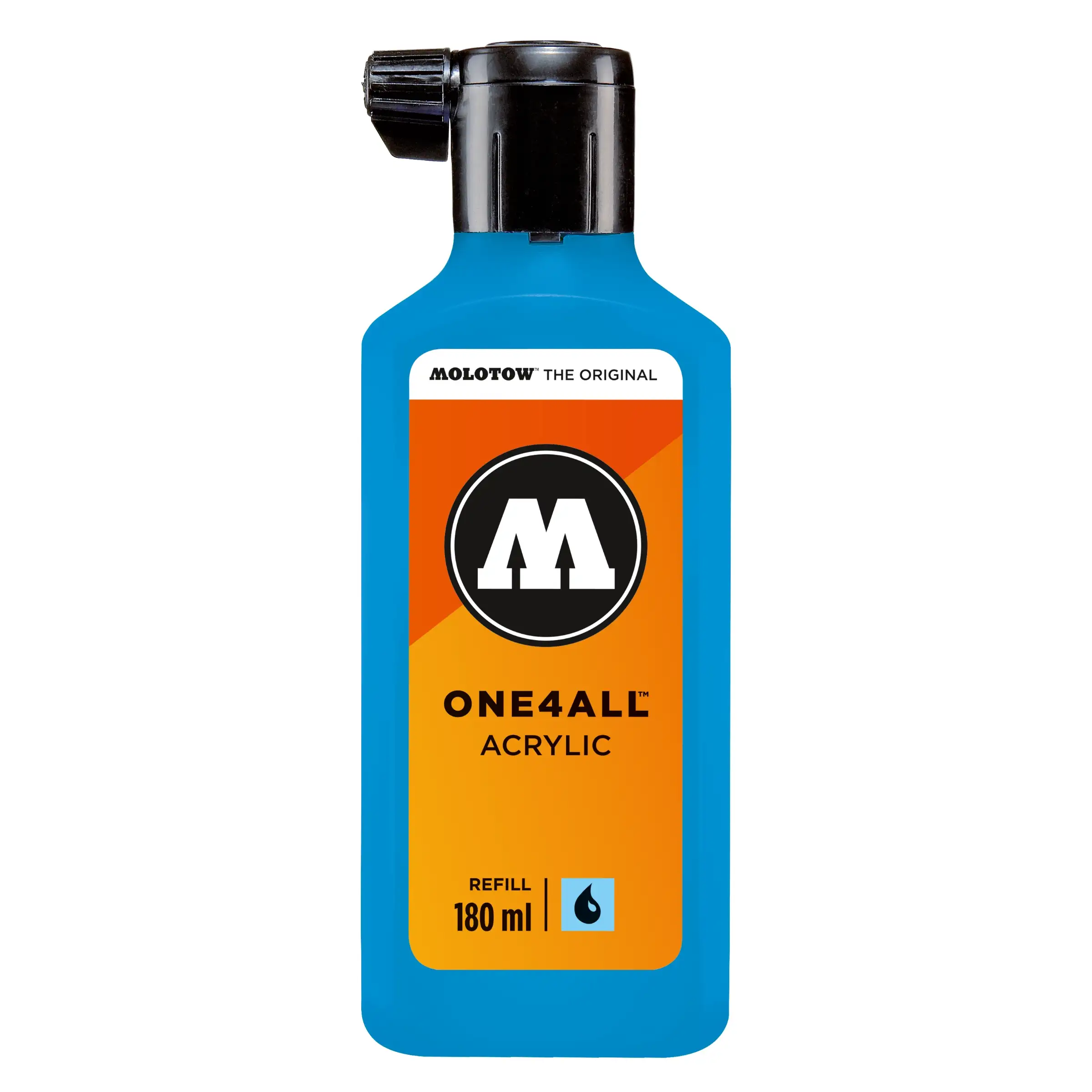Molotow ONE4ALL Acryl Navulinkt Schock Blauw - 180 ml