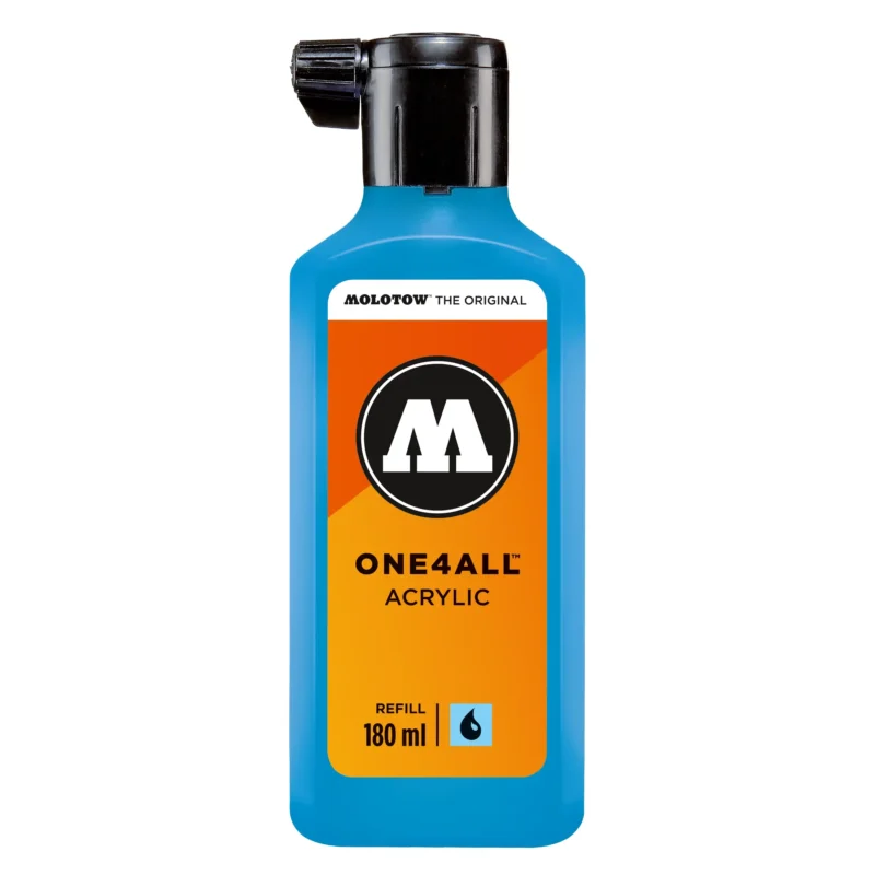 Molotow ONE4ALL Acryl Navulinkt Schock Blauw Midden - 180 ml