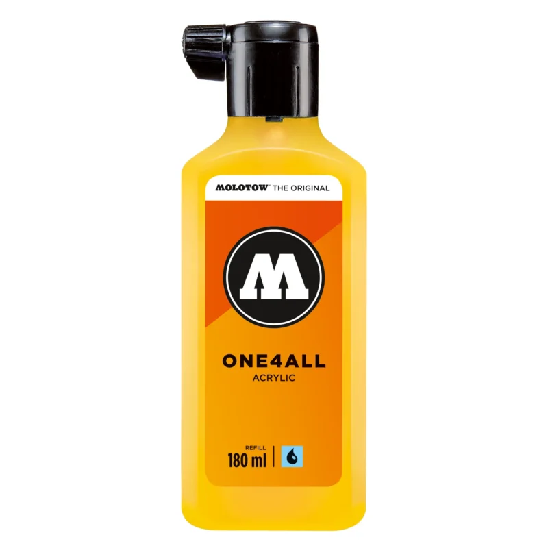 Molotow ONE4ALL Acryl Navulinkt Signaal Geel - 180 ml