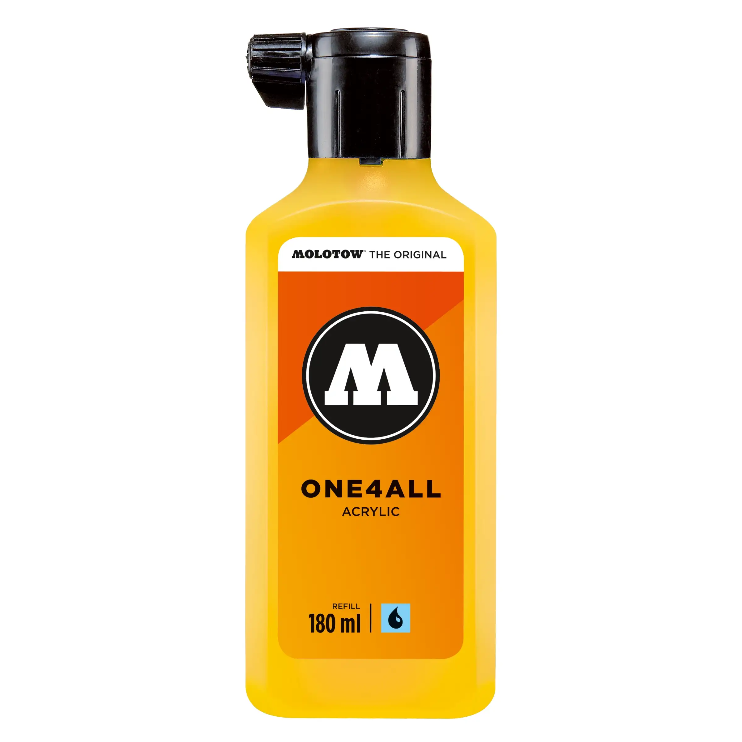 Molotow ONE4ALL Acryl Navulinkt Signaal Geel - 180 ml