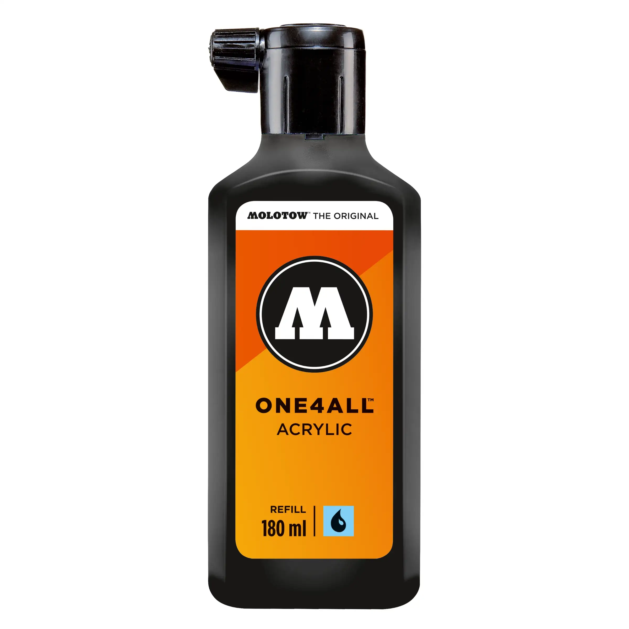 Molotow ONE4ALL Acryl Navulinkt Signaal Zwart - 180 ml