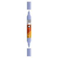 Molotow ONE4ALL TWIN Verfstift Blauw Violet Pastel - Acrylmarker 1,5 en 4 mm