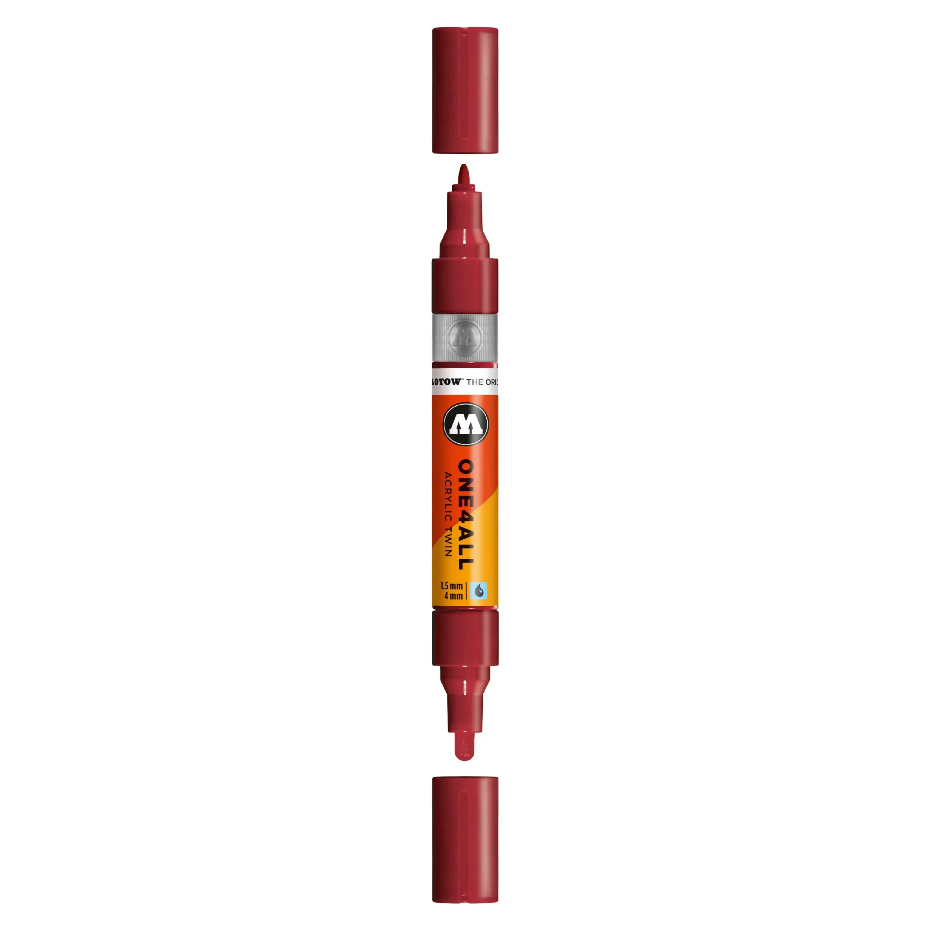 Molotow ONE4ALL TWIN Verfstift Bordeaux Rood - Acrylmarker 1,5 en 4 mm