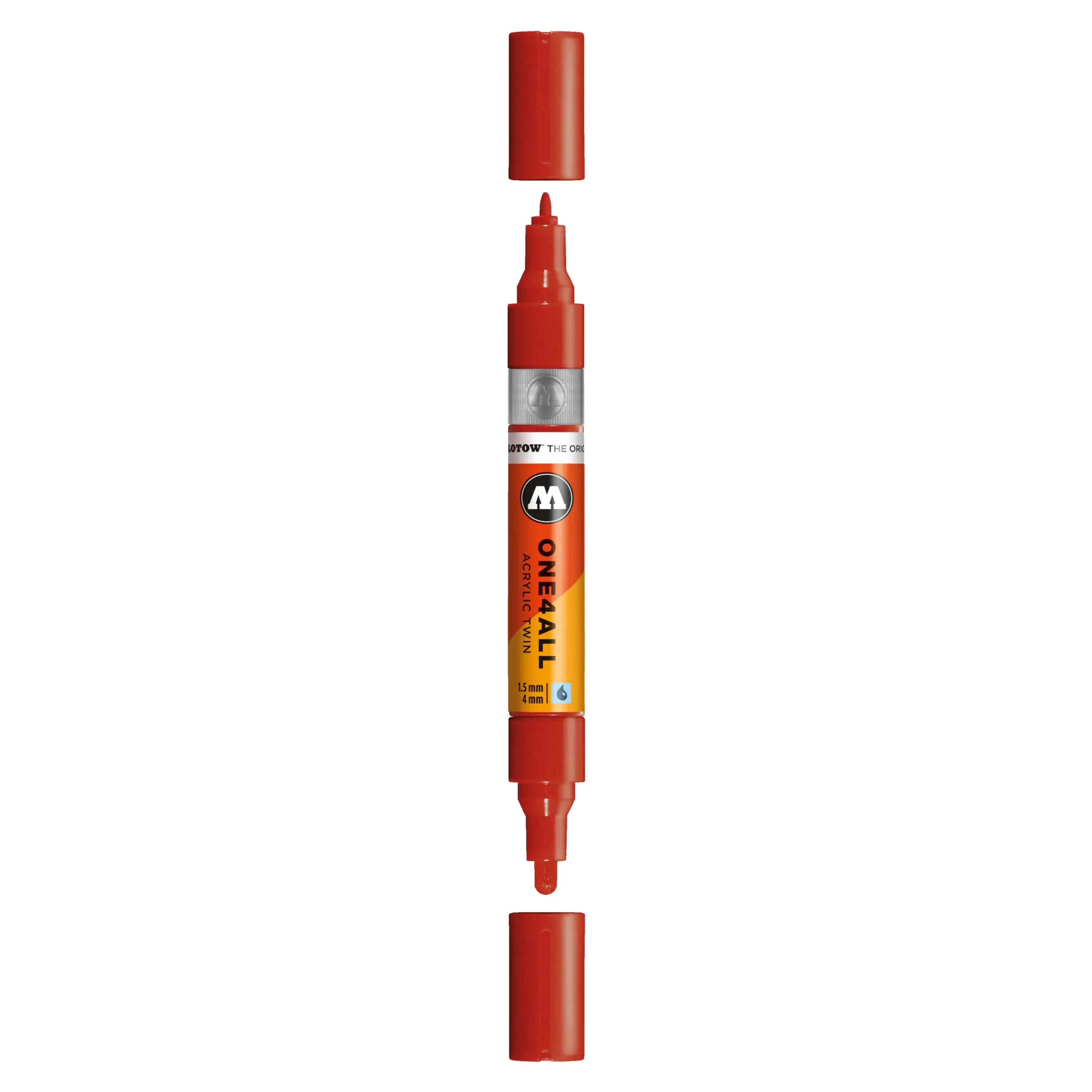 Molotow ONE4ALL TWIN Verfstift Framboos Rood - Acrylmarker 1,5 en 4 mm