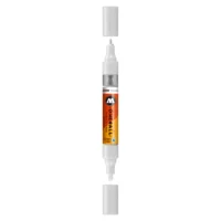 Molotow ONE4ALL TWIN Verfstift Glanzend Wit - Acrylmarker 1,5 en 4 mm