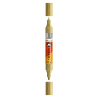 Molotow ONE4ALL TWIN Verfstift Goud - Acrylmarker 1,5 en 4 mm