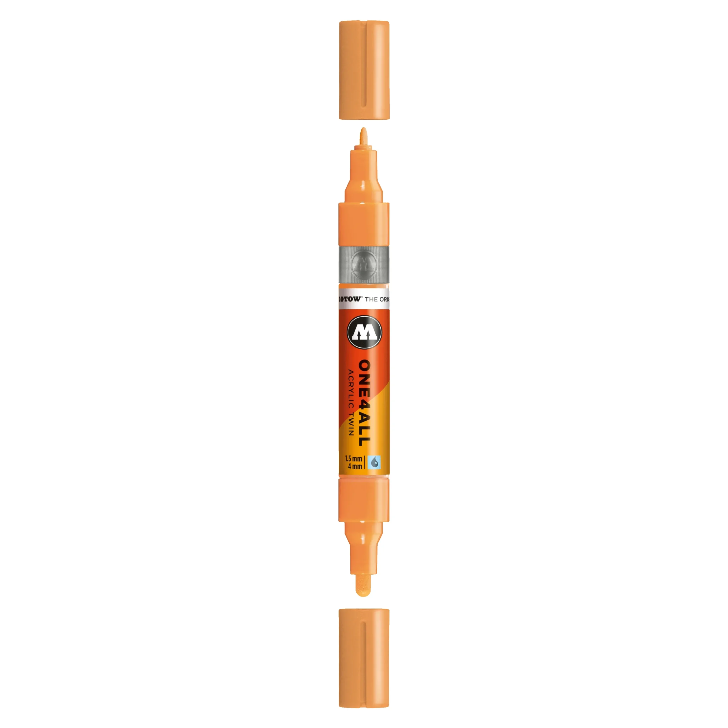 Molotow ONE4ALL TWIN Verfstift Goudvis - Acrylmarker 1,5 en 4 mm