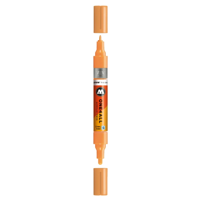 Molotow ONE4ALL TWIN Verfstift Goudvis - Acrylmarker 1,5 en 4 mm
