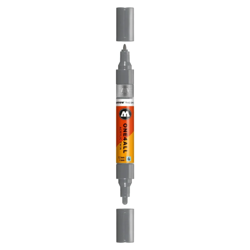 Molotow ONE4ALL TWIN Verfstift Grijs Blauw Donker - Acrylmarker 1,5 en 4 mm