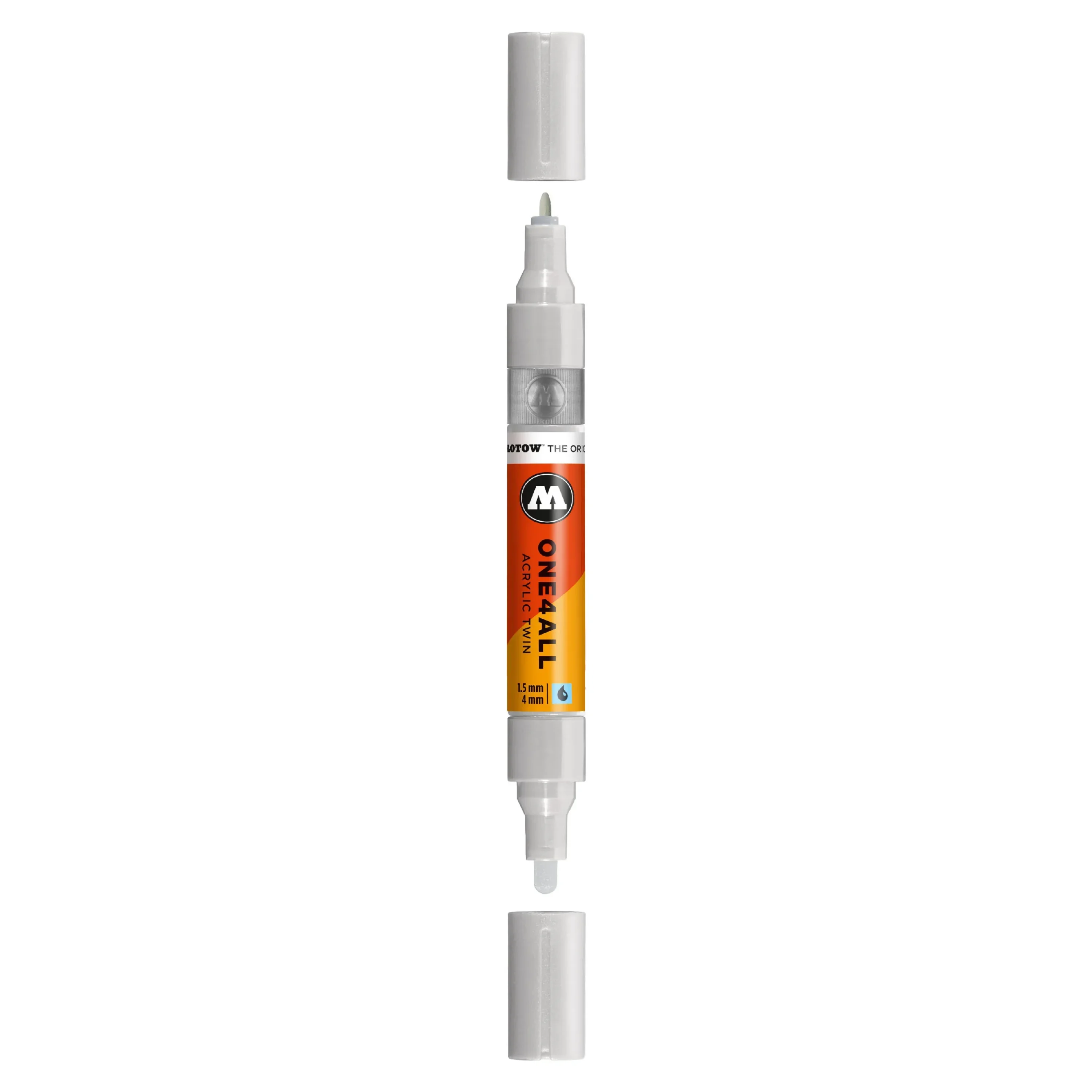 Molotow ONE4ALL TWIN Verfstift Grijs Blauw Licht - Acrylmarker 1,5 en 4 mm