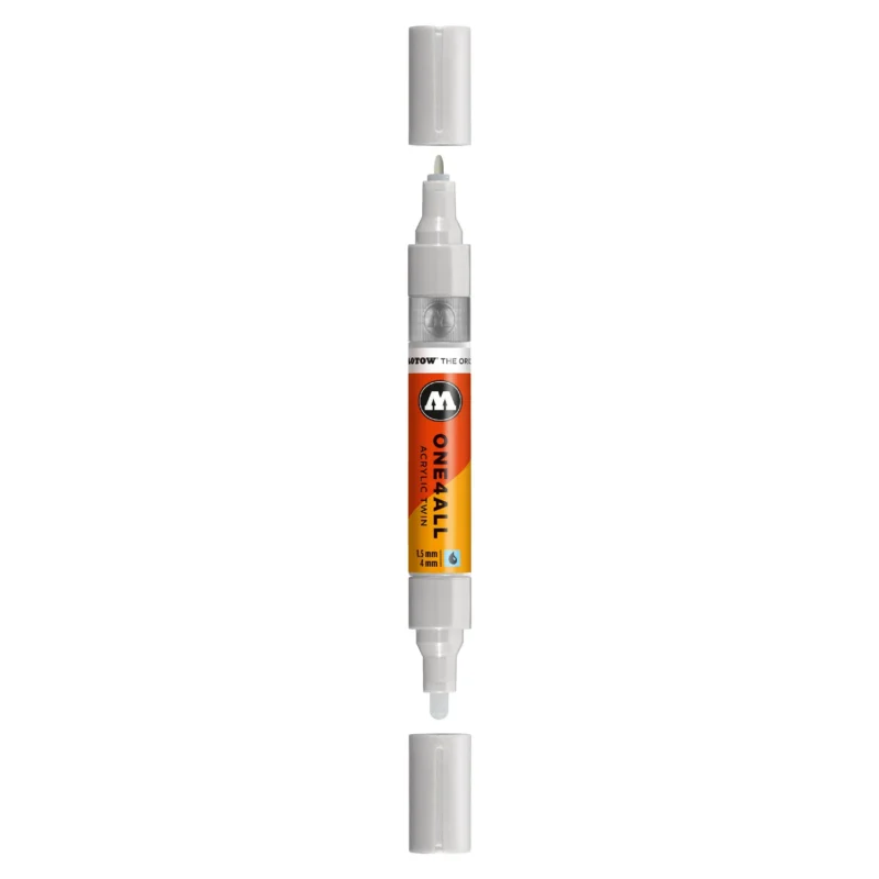 Molotow ONE4ALL TWIN Verfstift Grijs Blauw Licht - Acrylmarker 1,5 en 4 mm