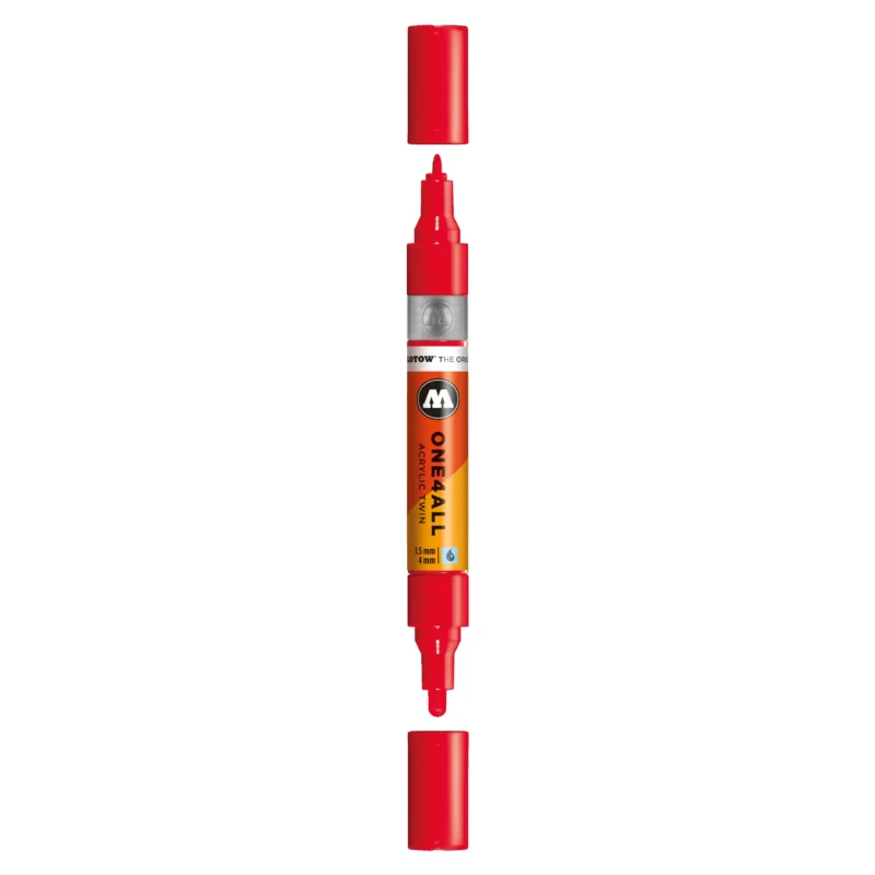 Molotow ONE4ALL TWIN Verfstift Kers Rood - Acrylmarker 1,5 en 4 mm