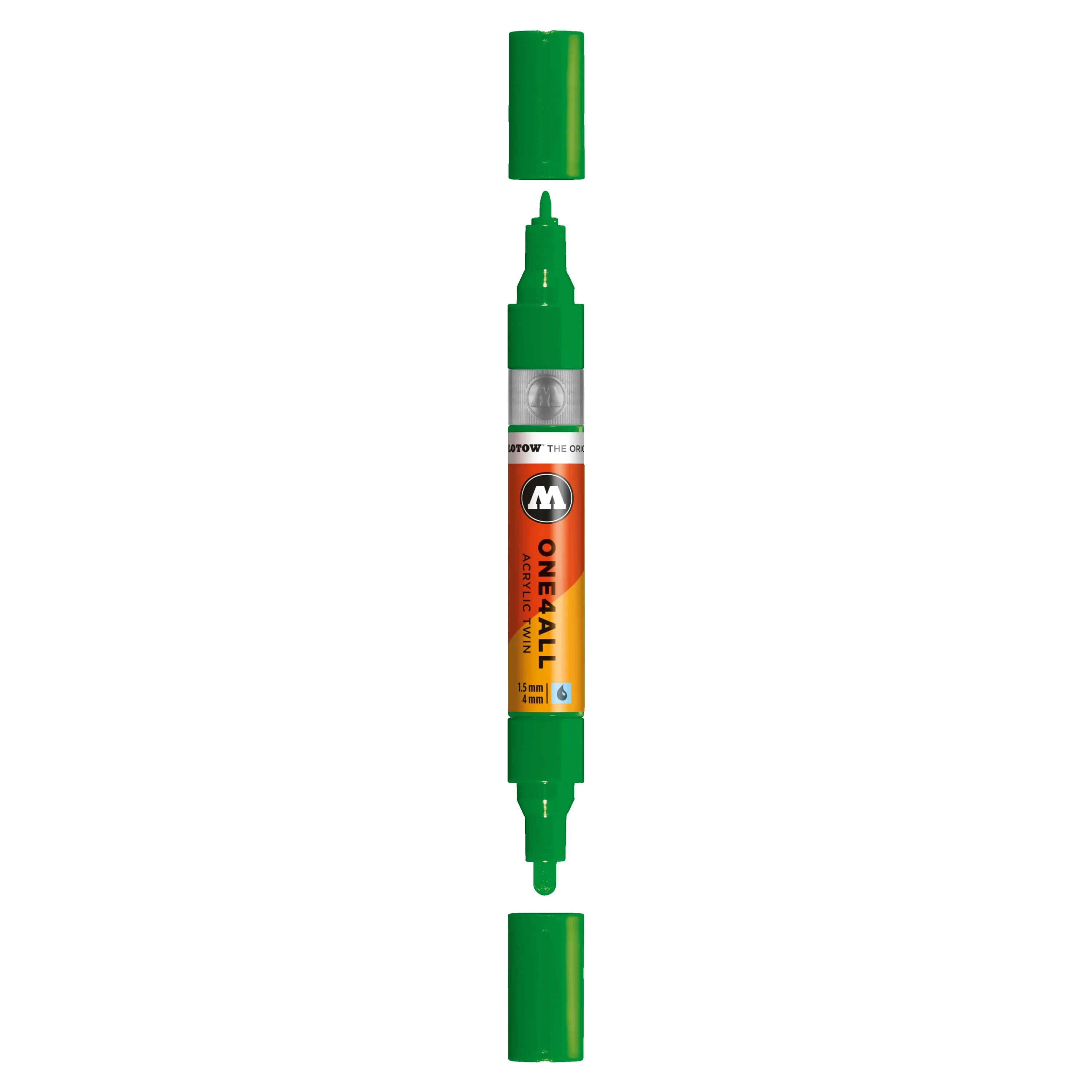 Molotow ONE4ALL TWIN Verfstift Klaver Groen - Acrylmarker 1,5 en 4 mm