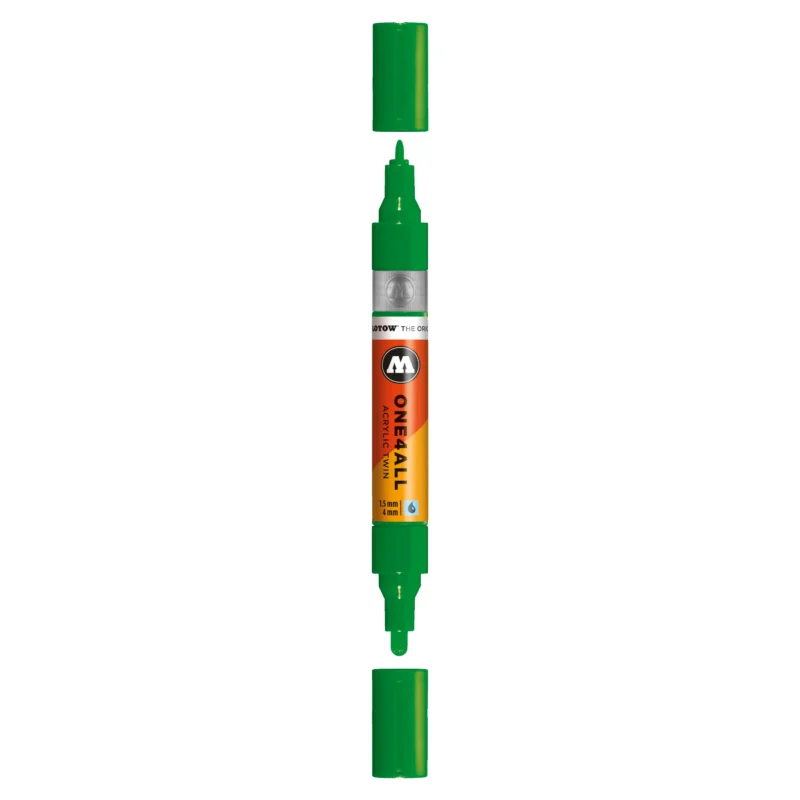 Molotow ONE4ALL TWIN Verfstift Klaver Groen - Acrylmarker 1,5 en 4 mm