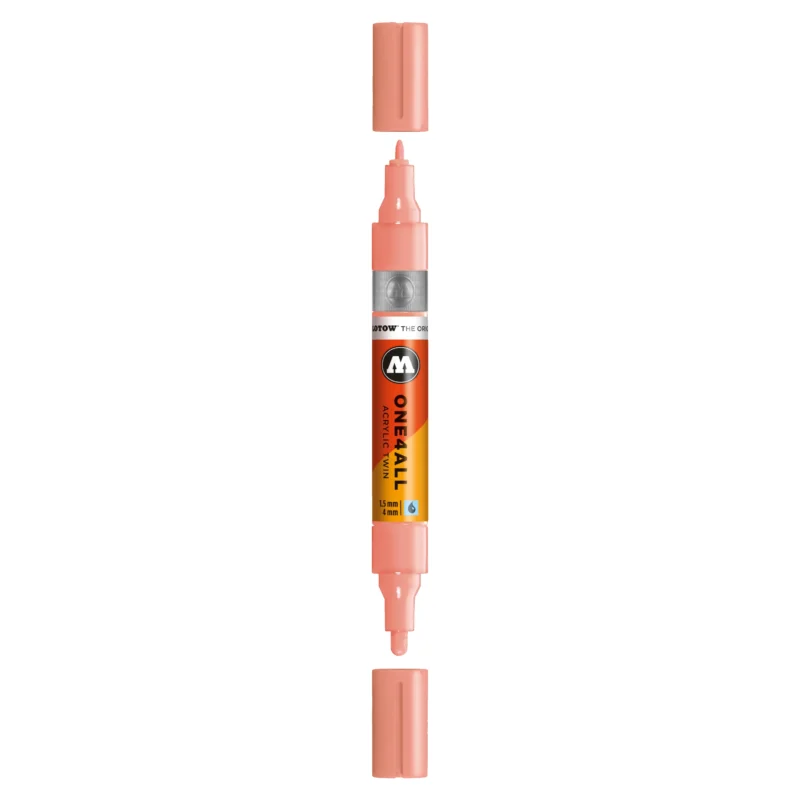 Molotow ONE4ALL TWIN Verfstift Koraal - Acrylmarker 1,5 en 4 mm