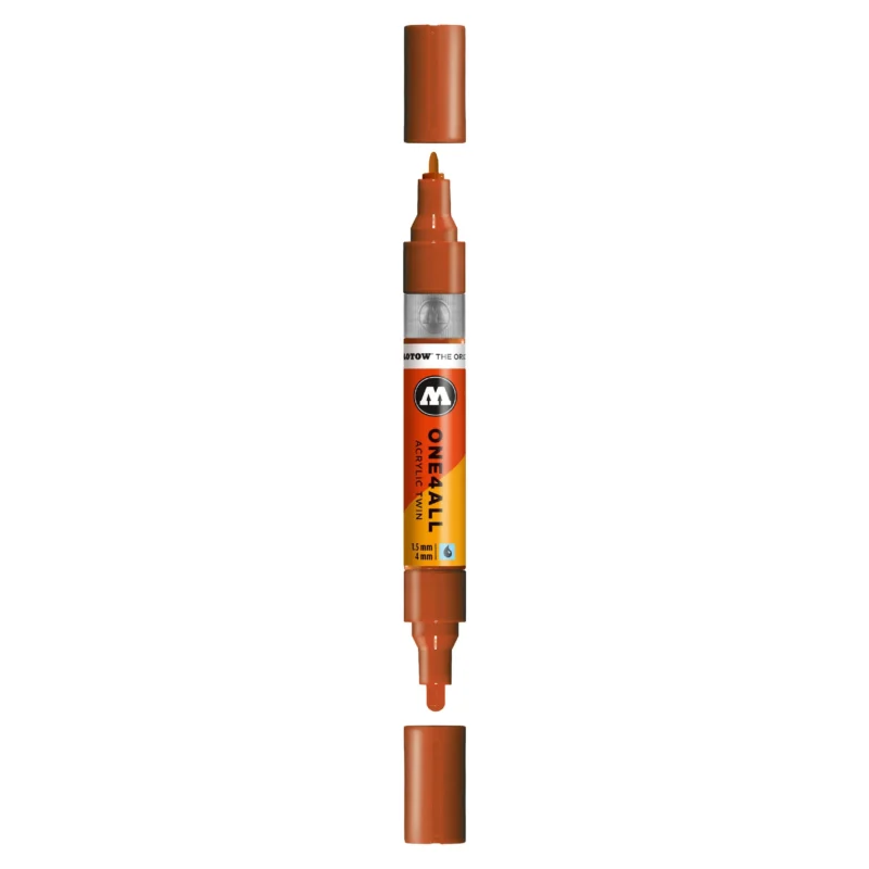 Molotow ONE4ALL TWIN Verfstift Kreeft Rood - Acrylmarker 1,5 en 4 mm