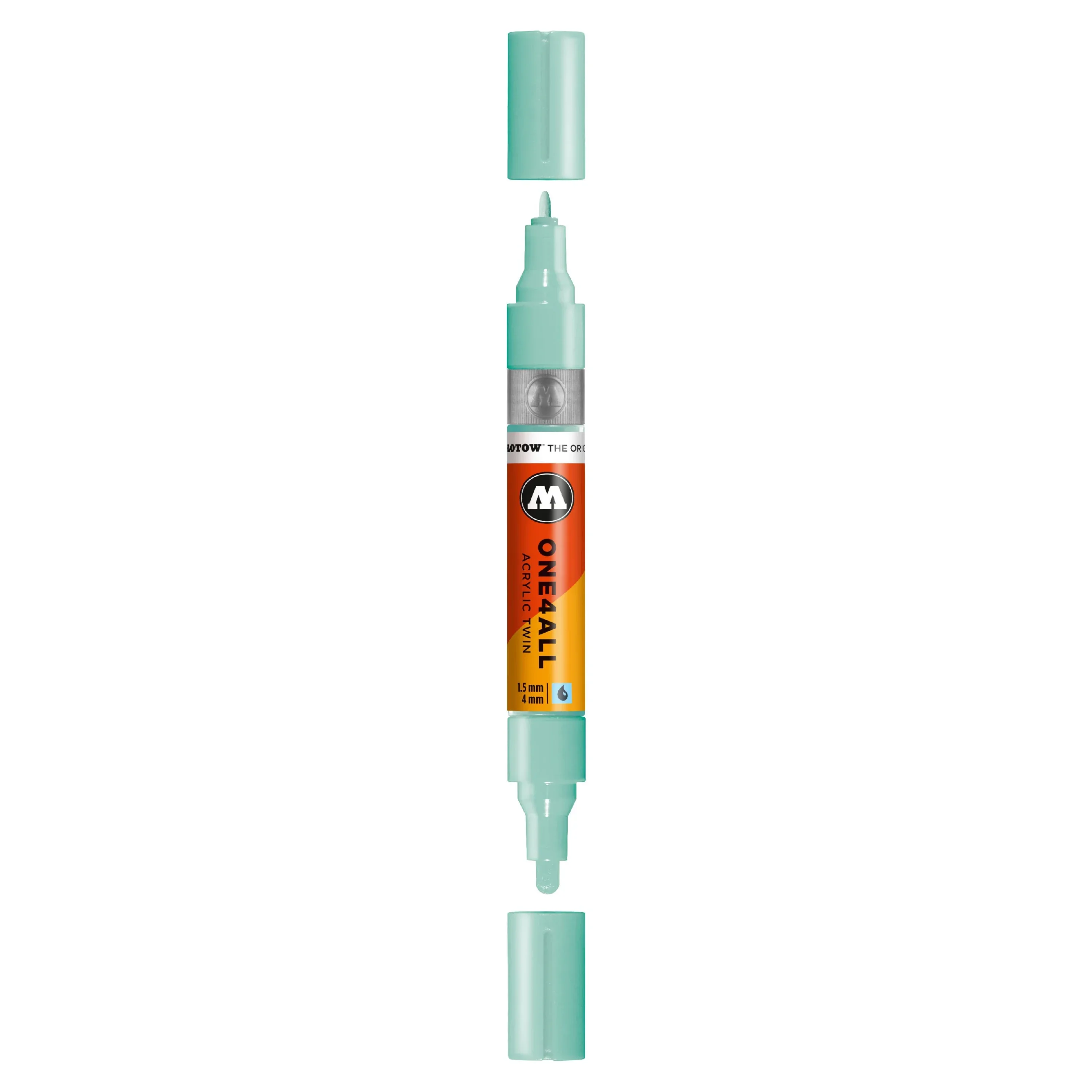 Molotow ONE4ALL TWIN Verfstift Lago Blauw Pastel - Acrylmarker 1,5 en 4 mm