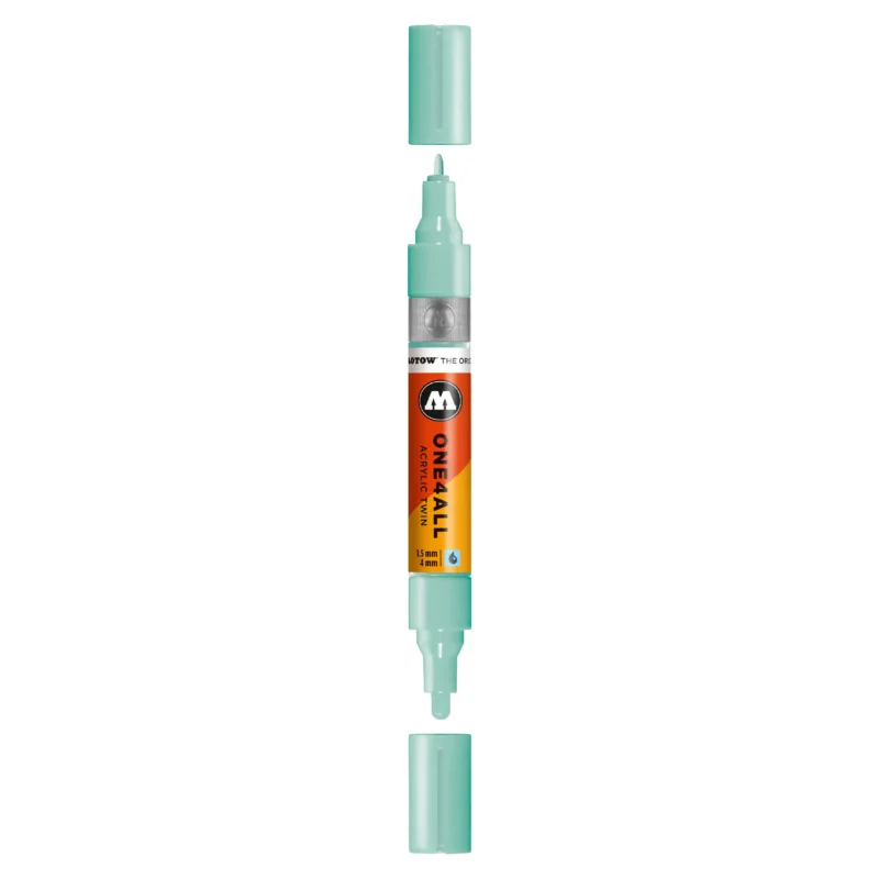 Molotow ONE4ALL TWIN Verfstift Lago Blauw Pastel - Acrylmarker 1,5 en 4 mm