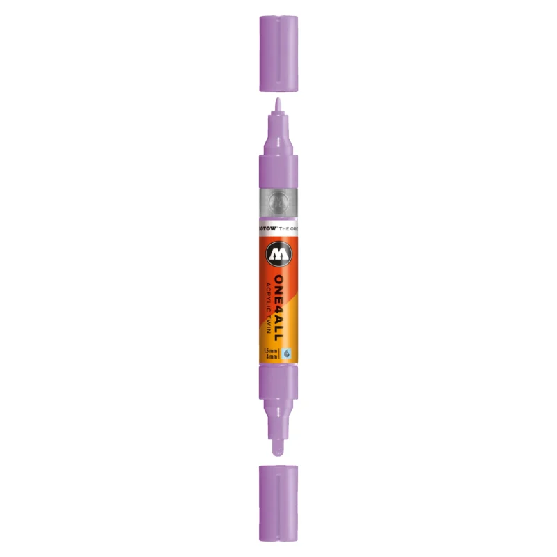 Molotow ONE4ALL TWIN Verfstift Lavendel - Acrylmarker 1,5 en 4 mm
