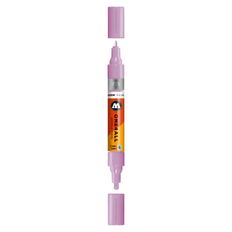 Molotow ONE4ALL TWIN Verfstift Lila Pastel - Acrylmarker 1,5 en 4 mm