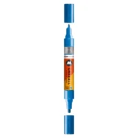 Molotow ONE4ALL TWIN Verfstift Metallic Blauw - Acrylmarker 1,5 en 4 mm