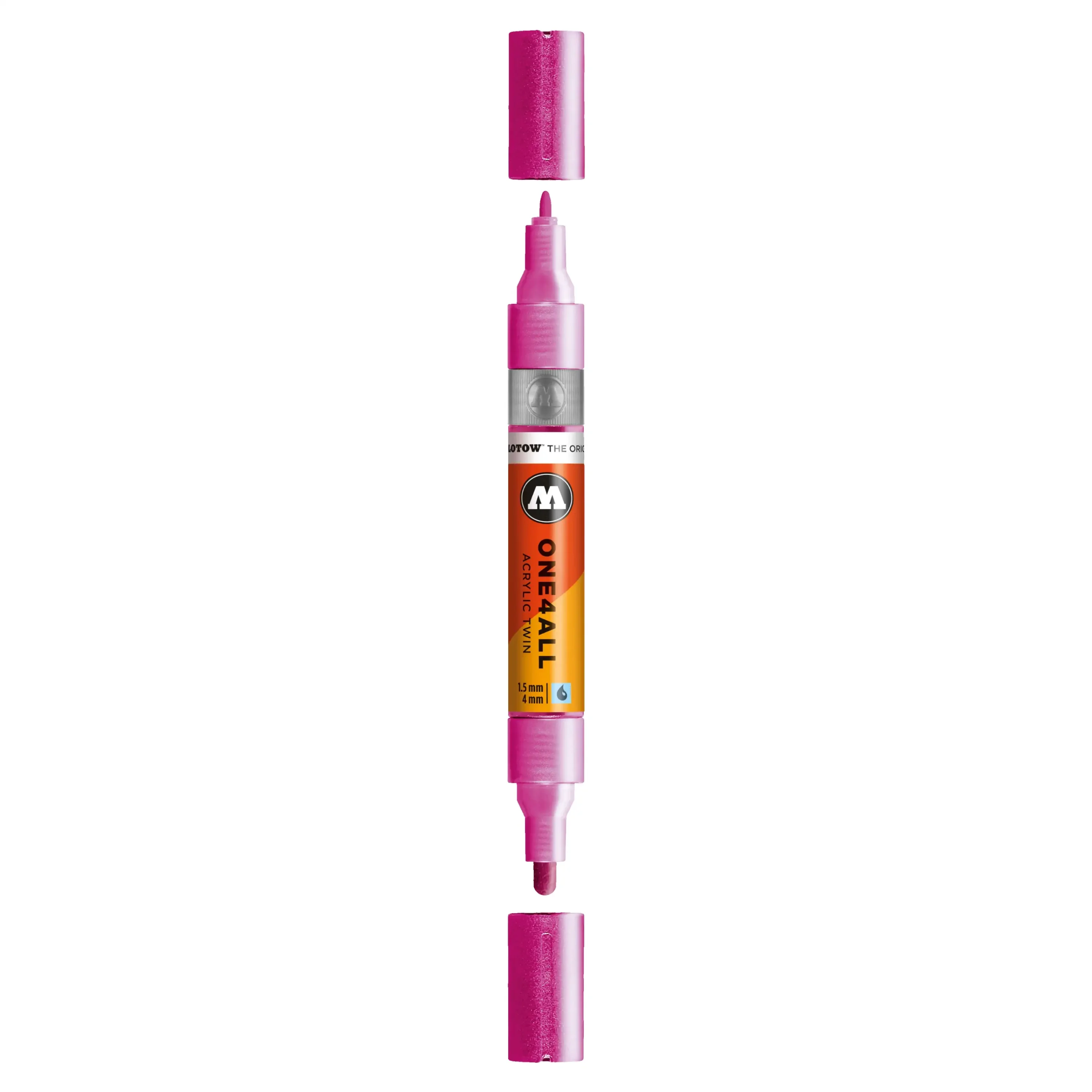 Molotow ONE4ALL TWIN Verfstift Metallic Roze - Acrylmarker 1,5 en 4 mm