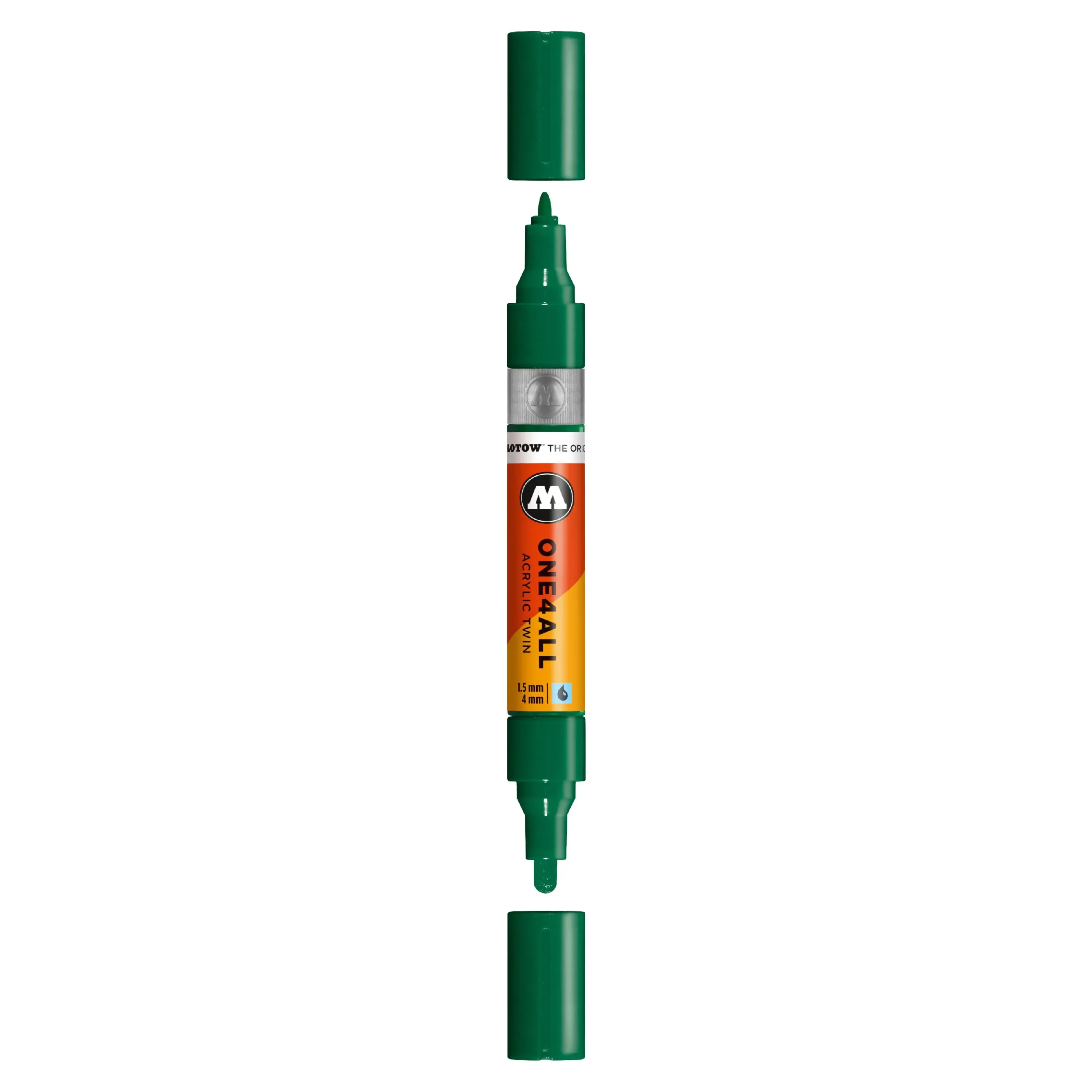 Molotow ONE4ALL TWIN Verfstift Mister Groen - Acrylmarker 1,5 en 4 mm