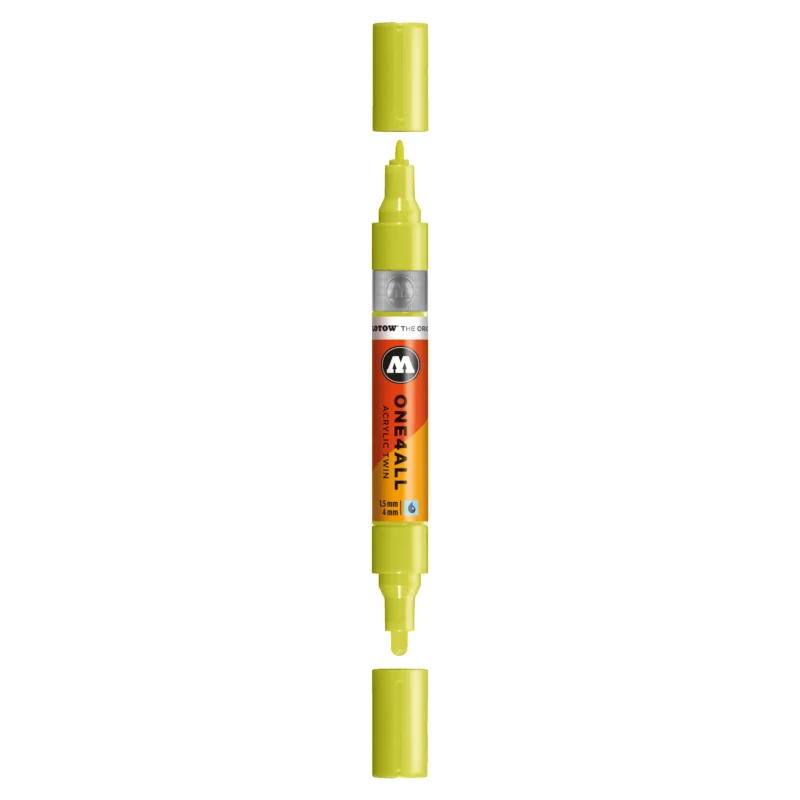 Molotow ONE4ALL TWIN Verfstift Natuur Licht Groen - Acrylmarker 1,5 en 4 mm