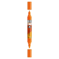 Molotow ONE4ALL TWIN Verfstift Neon Oranje Fluo - Acrylmarker 1,5 en 4 mm