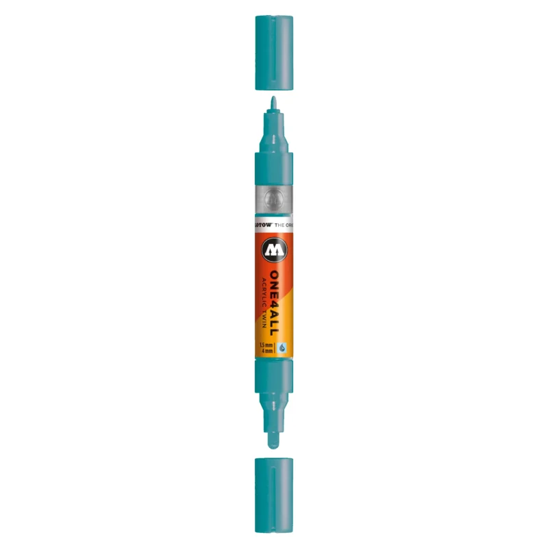 Molotow ONE4ALL TWIN Verfstift Olympia Blauw - Acrylmarker 1,5 en 4 mm