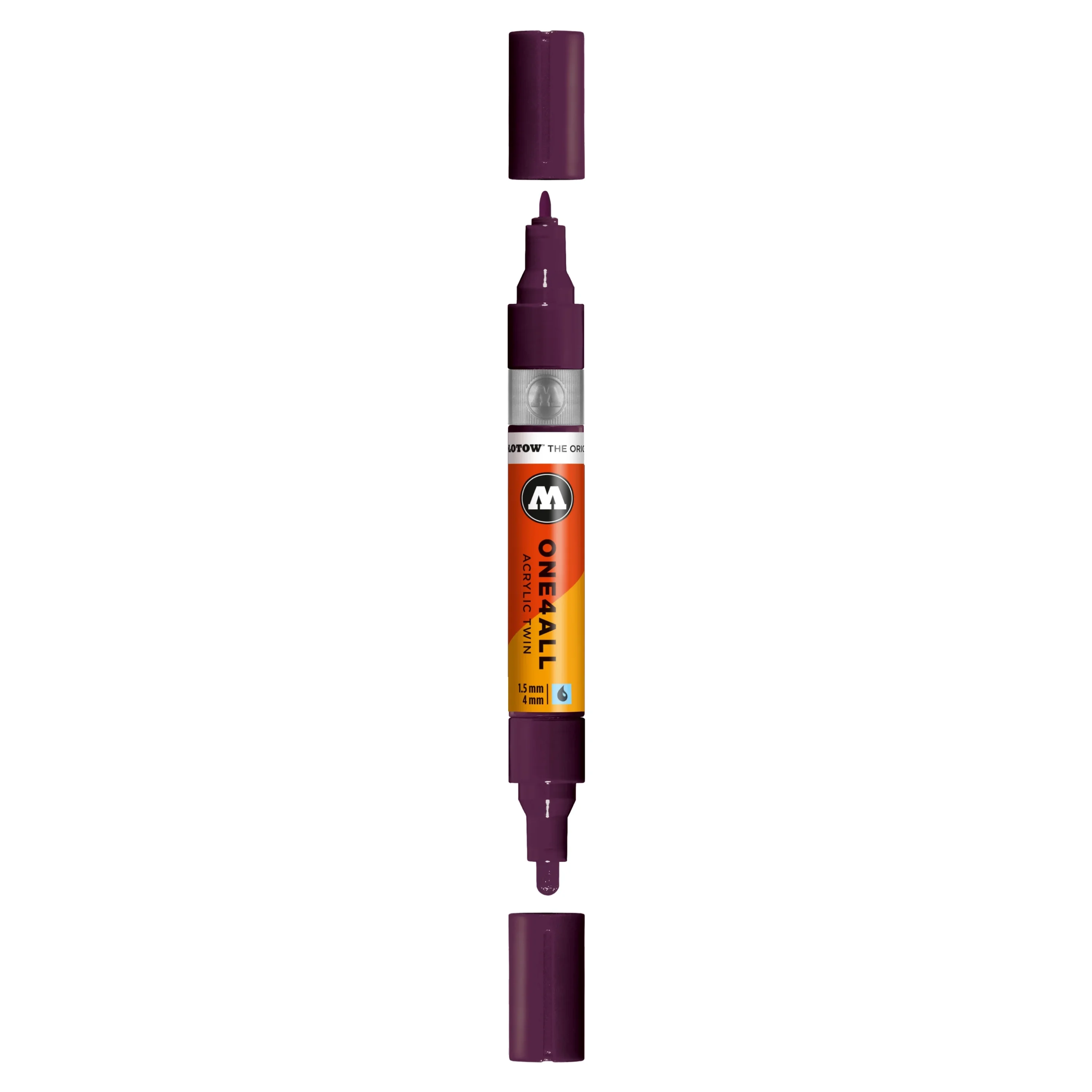 Molotow ONE4ALL TWIN Verfstift Paars Violet - Acrylmarker 1,5 en 4 mm