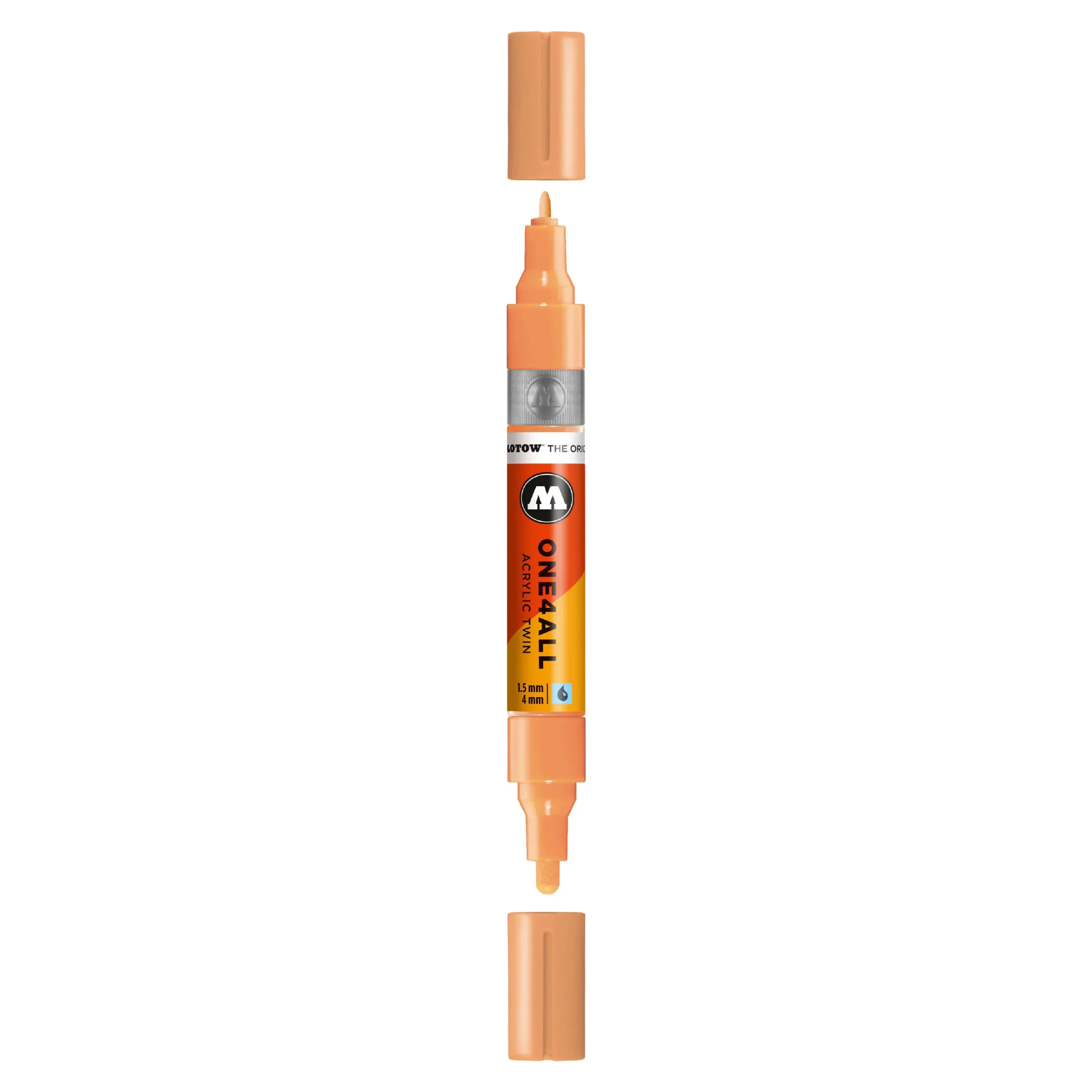 Molotow ONE4ALL TWIN Verfstift Perzik Pastel - Acrylmarker 1,5 en 4 mm